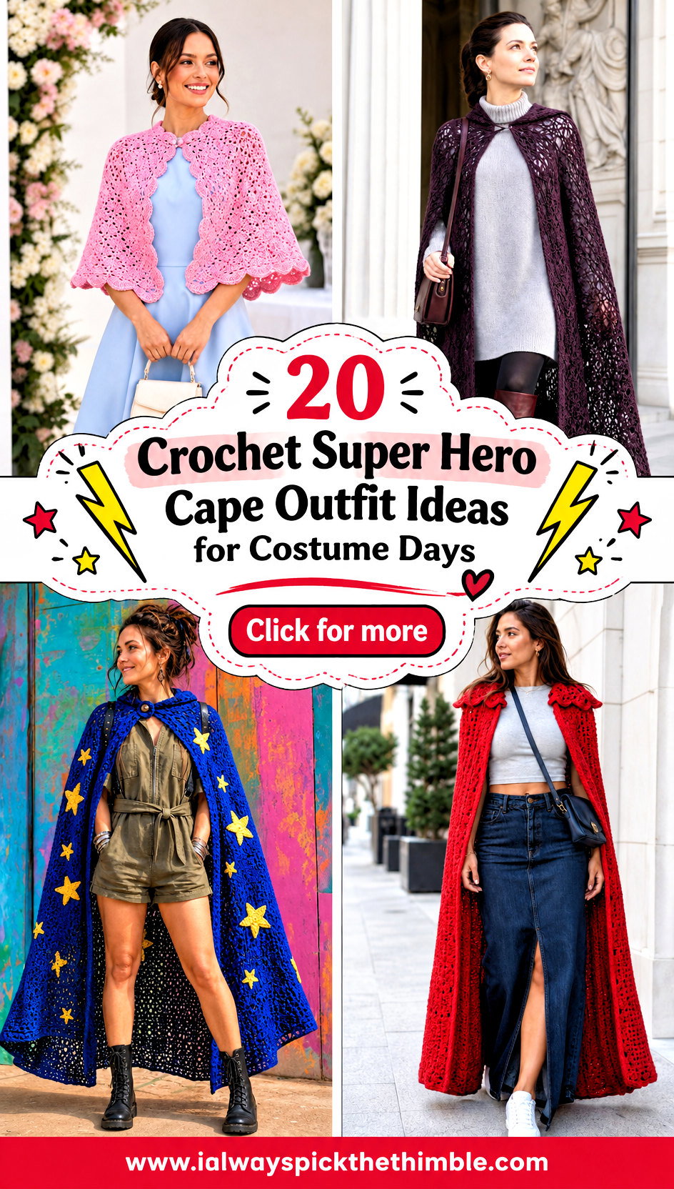 20 Crochet Super Hero Cape Outfit Ideas for Costume Days - 20 Crochet Super Hero Cape Outfit Ideas for Costume Days