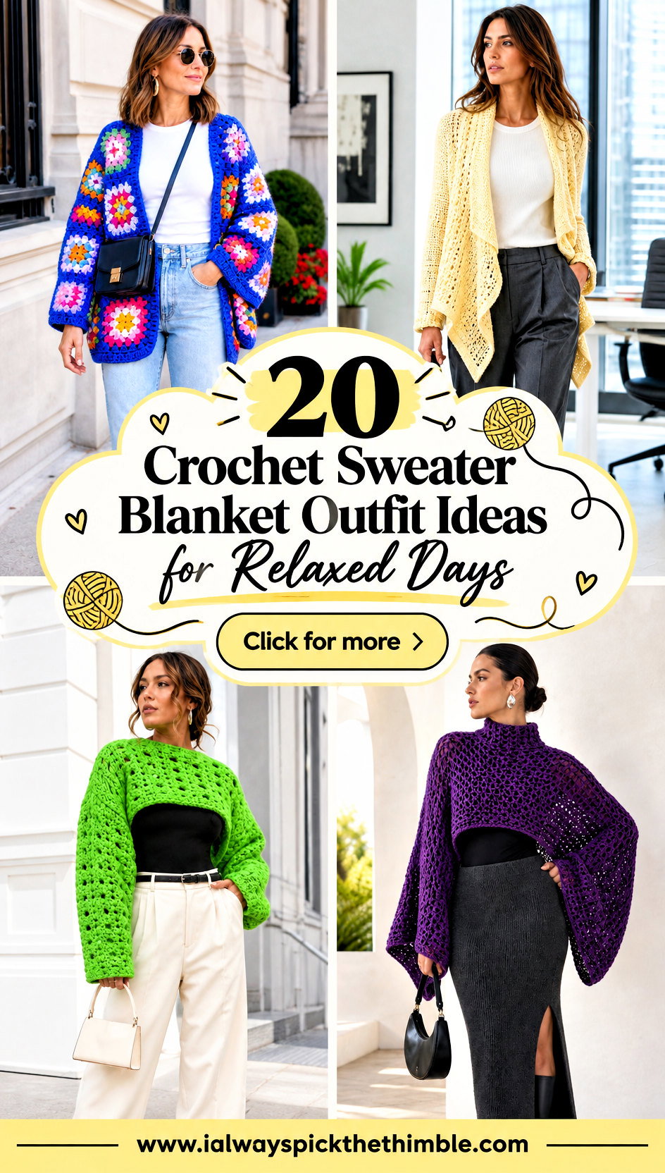 20 Crochet Sweater Blanket Outfit Ideas for Relaxed Days - 20 Crochet Sweater Blanket Outfit Ideas for Relaxed Days