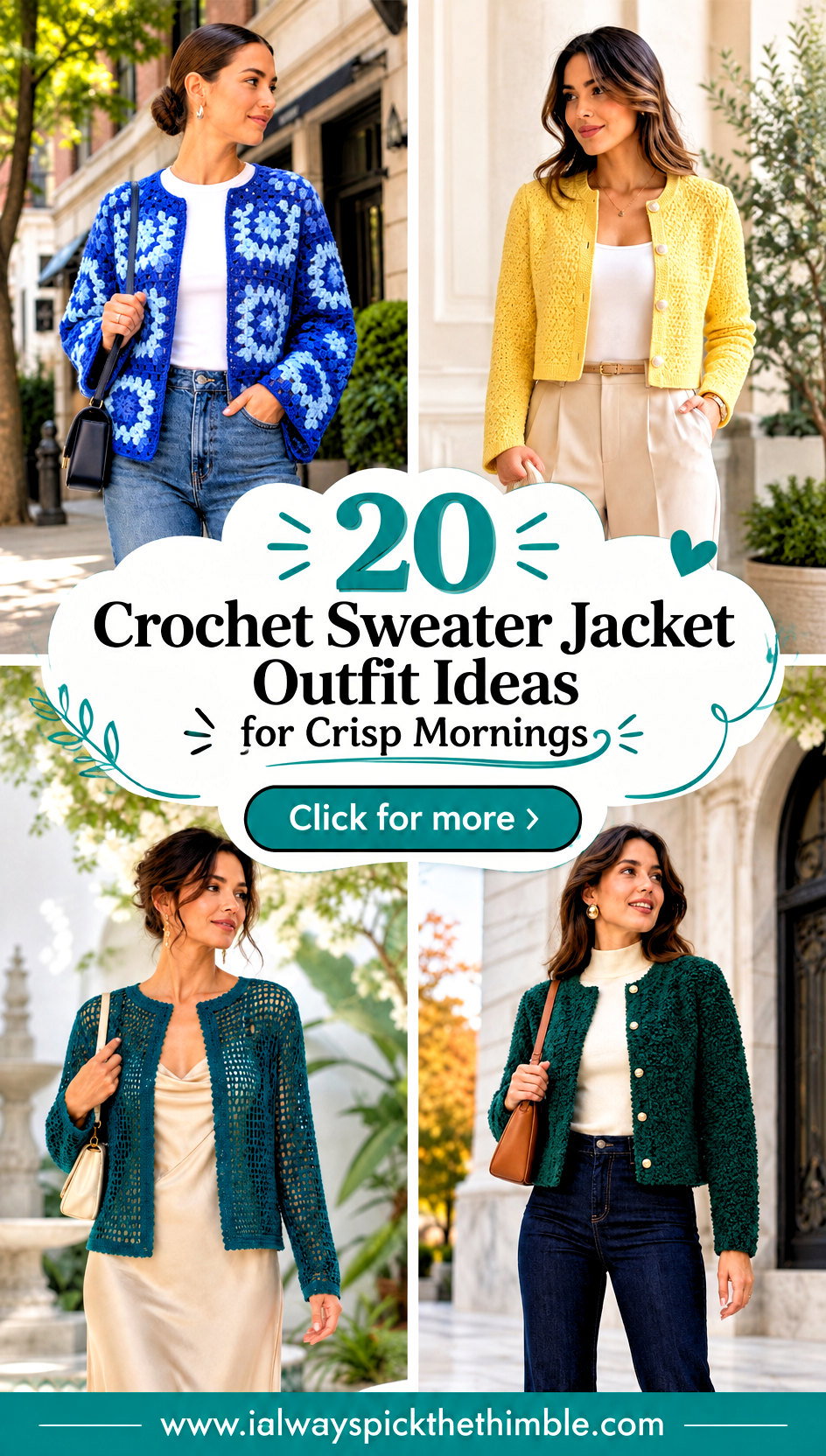 20 Crochet Sweater Jacket Outfit Ideas for Crisp Mornings - 20 Crochet Sweater Jacket Outfit Ideas for Crisp Mornings