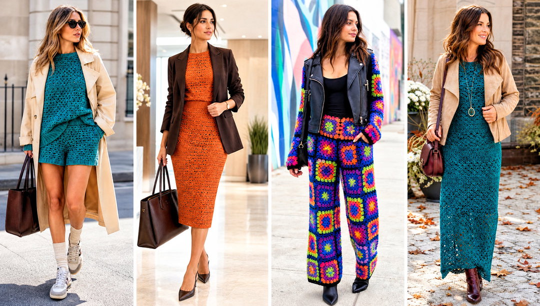 20 Crochet Sweater Set Outfit Ideas for Matching Looks