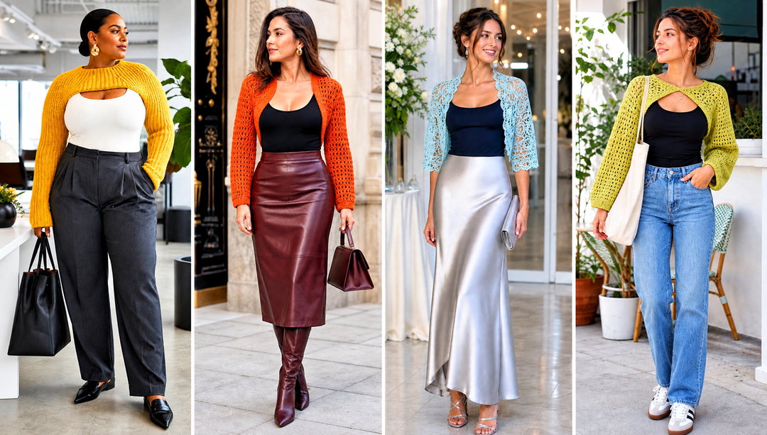 20 Crochet Sweater Sleeves Outfit Ideas for Extra Warmth