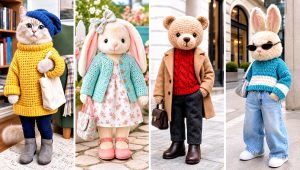 20 Crochet Sweater for Toys Outfit Ideas for Plush Friends