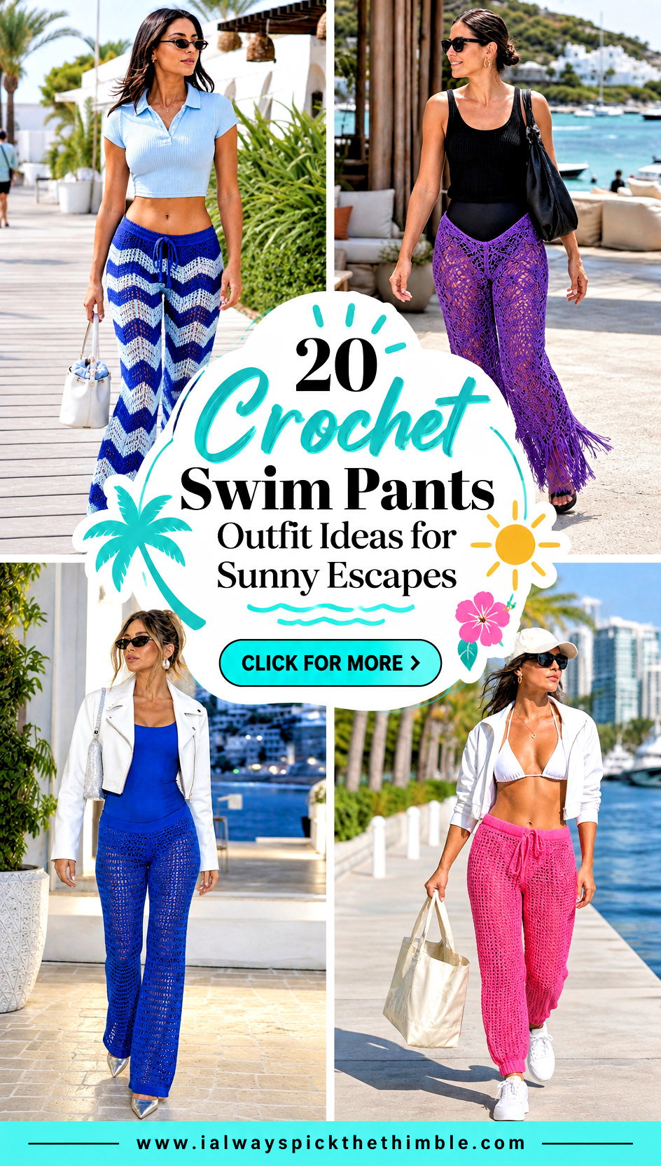 20 Crochet Swim Pants Outfit Ideas for Sunny Escapes - 20 Crochet Swim Pants Outfit Ideas for Sunny Escapes