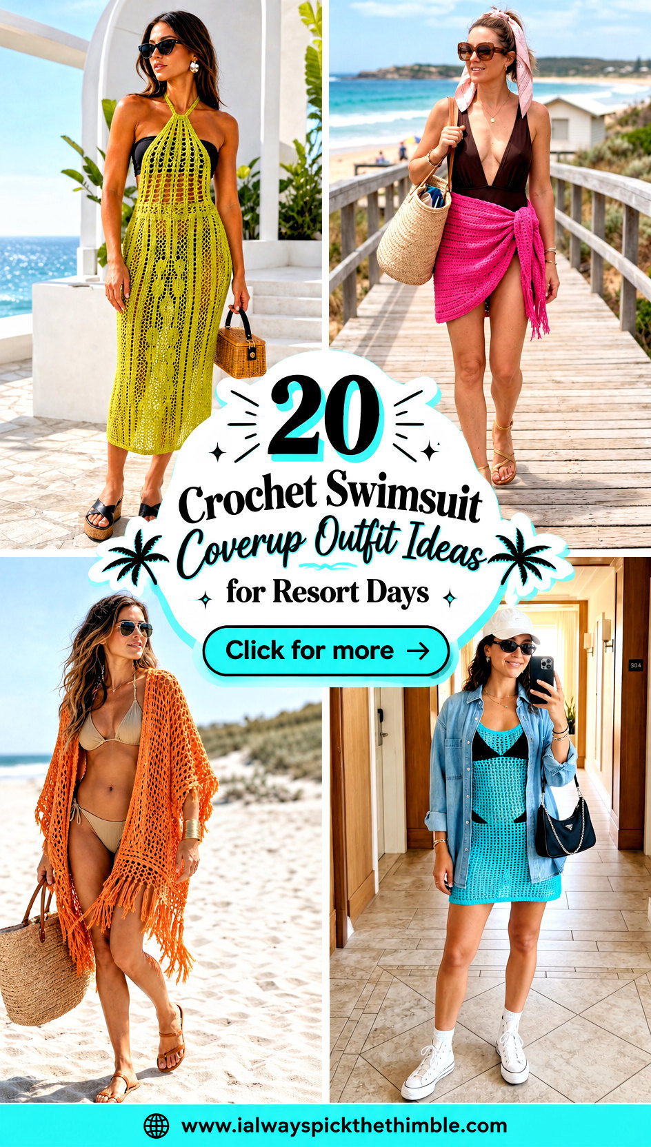 20 Crochet Swimsuit Coverup Outfit Ideas for Resort Days - 20 Crochet Swimsuit Coverup Outfit Ideas for Resort Days