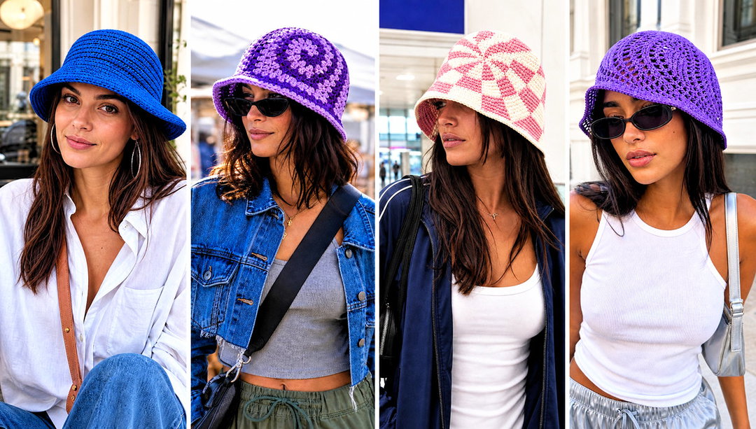 20 Crochet Swirl Hat Outfit Ideas With Playful Color