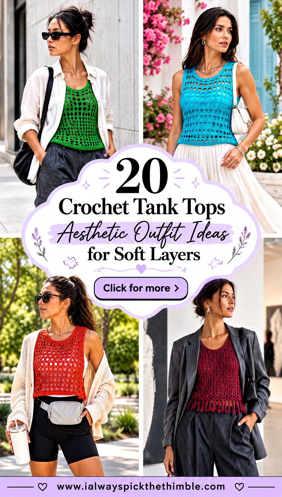 20 Crochet Tank Tops Aesthetic Outfit Ideas for Soft Layers - 20 Crochet Tank Tops Aesthetic Outfit Ideas for Soft Layers