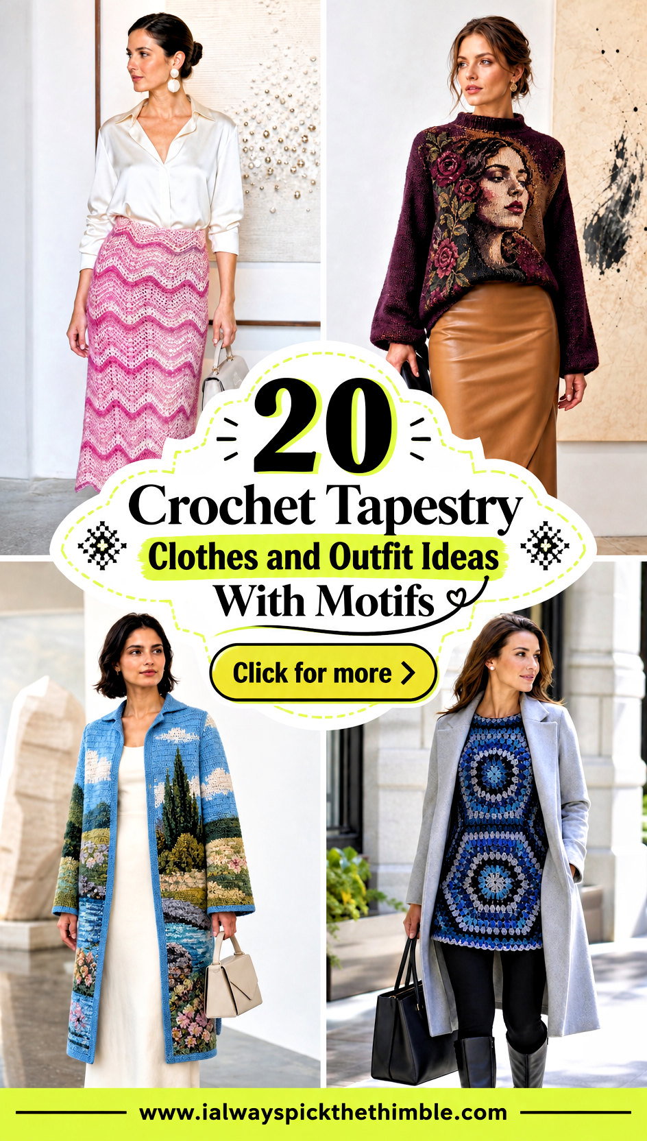 20 Crochet Tapestry Clothes and Outfit Ideas With Motifs - 20 Crochet Tapestry Clothes and Outfit Ideas With Motifs