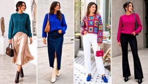 20 Crochet Textured Sweater Outfit Ideas for Everyday Wear