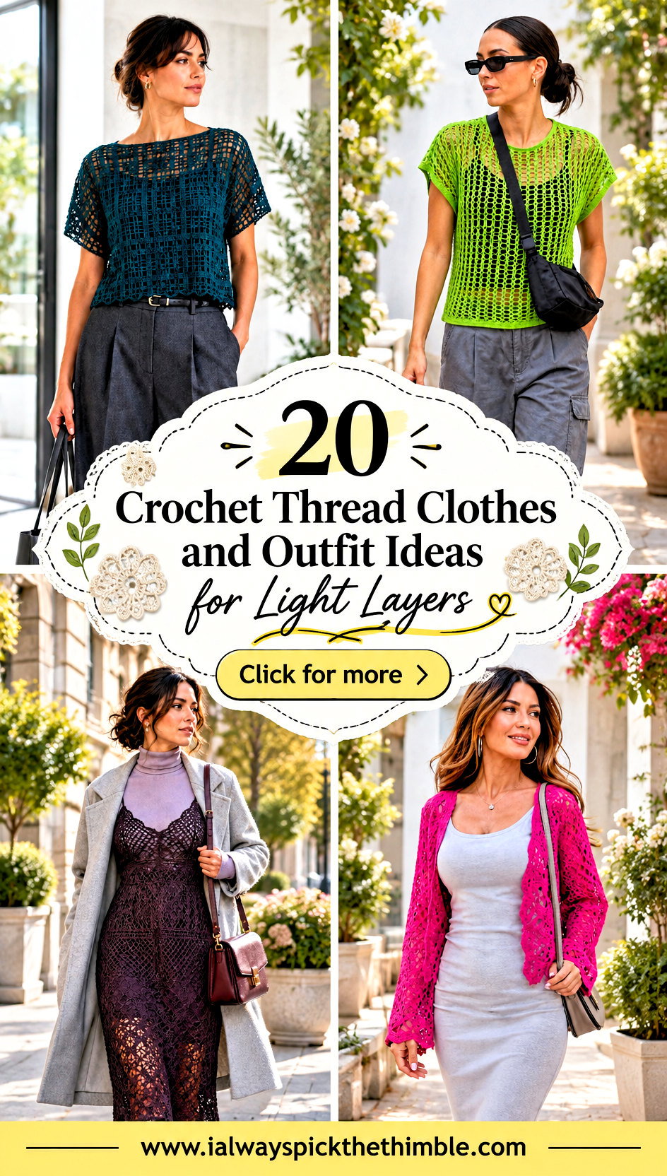 20 Crochet Thread Clothes and Outfit Ideas for Light Layers - 20 Crochet Thread Clothes and Outfit Ideas for Light Layers