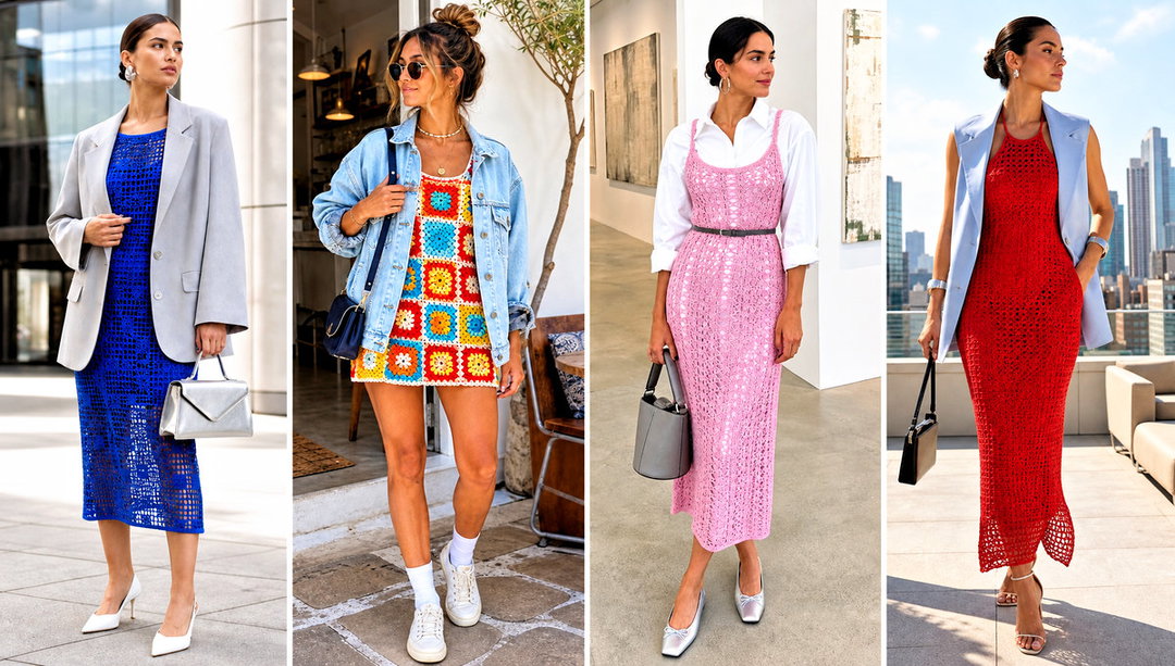 20 Crochet Thread Dress Outfit Ideas for Summer Events