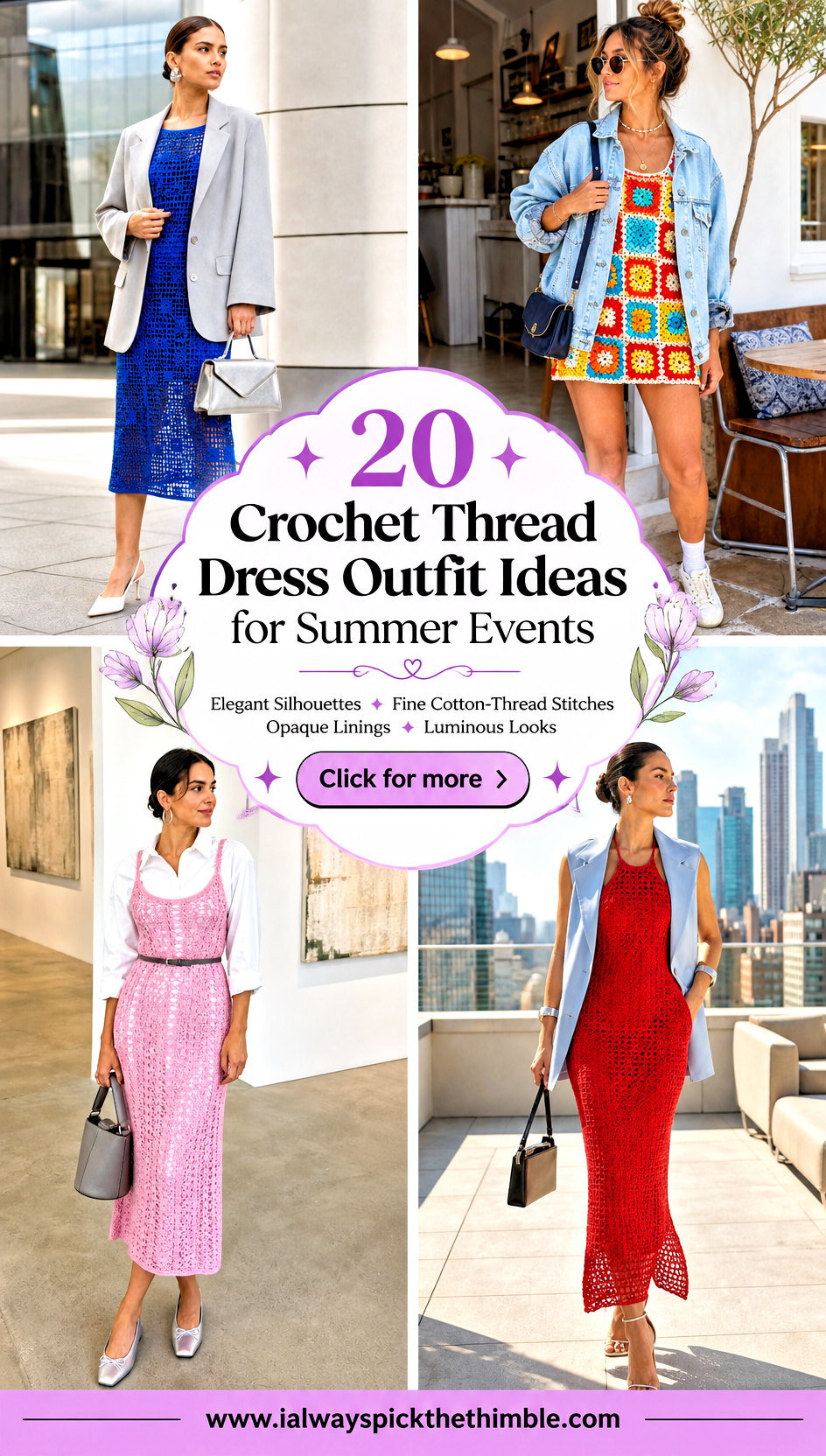 20 Crochet Thread Dress Outfit Ideas for Summer Events - 20 Crochet Thread Dress Outfit Ideas for Summer Events