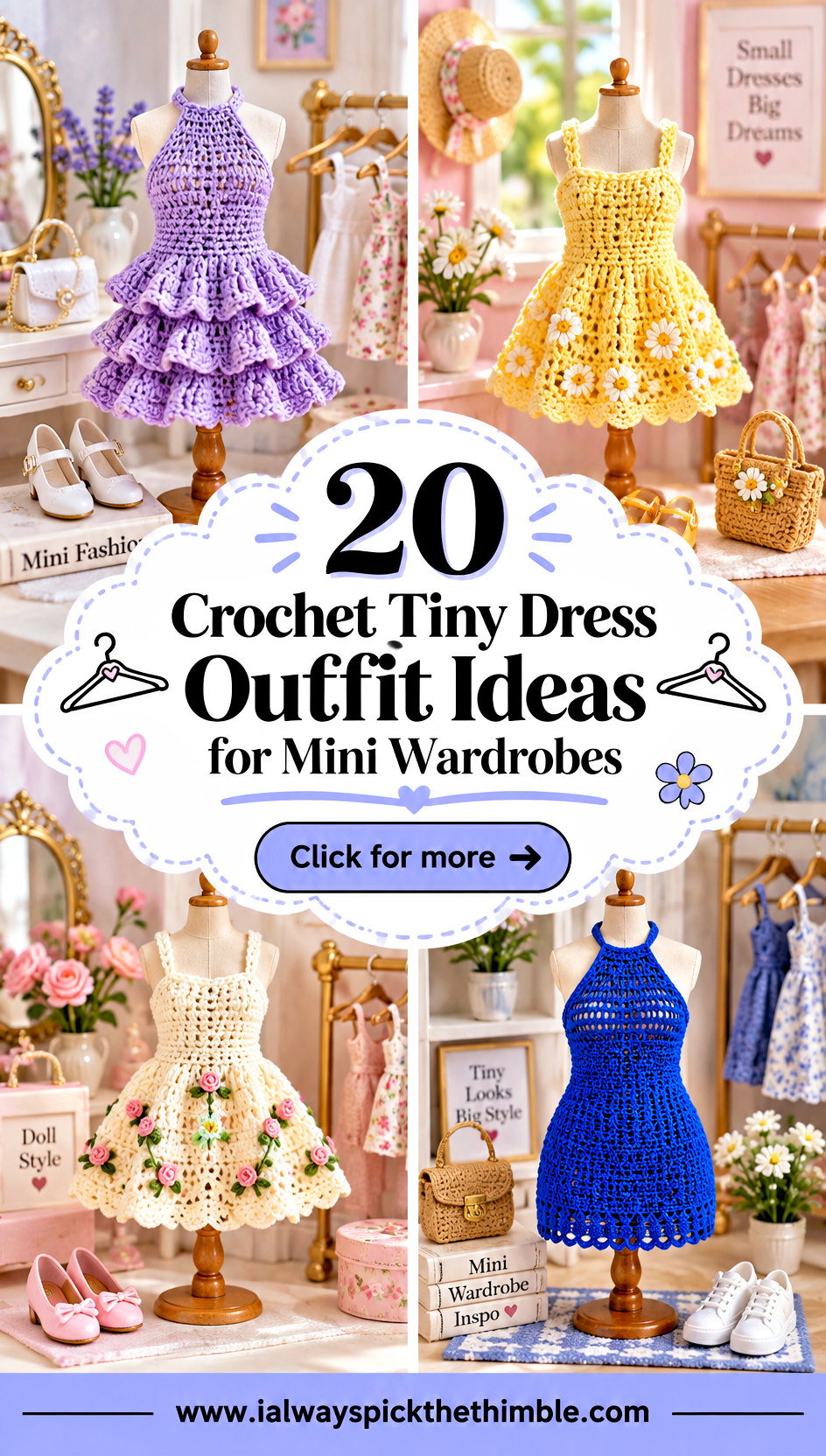 20 Crochet Tiny Dress Outfit Ideas for Mini Wardrobes - 20 Crochet Tiny Dress Outfit Ideas for Mini Wardrobes