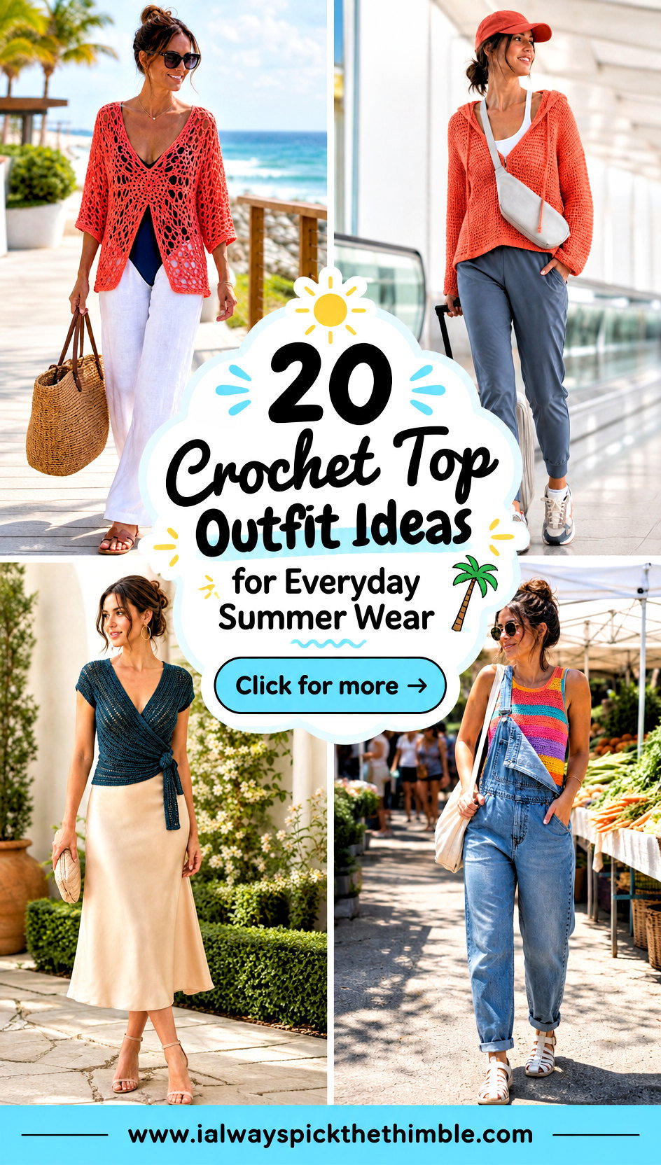 20 Crochet Top Outfit Ideas for Everyday Summer Wear - 20 Crochet Top Outfit Ideas for Everyday Summer Wear