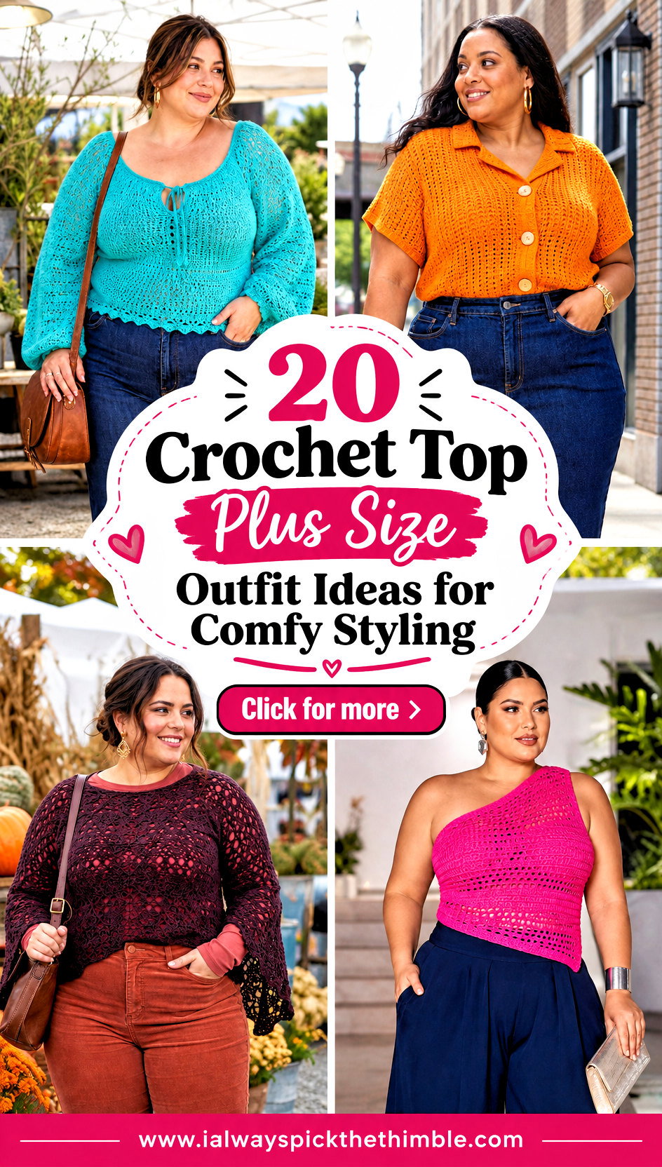 20 Crochet Top Plus Size Outfit Ideas for Comfy Styling - 20 Crochet Top Plus Size Outfit Ideas for Comfy Styling