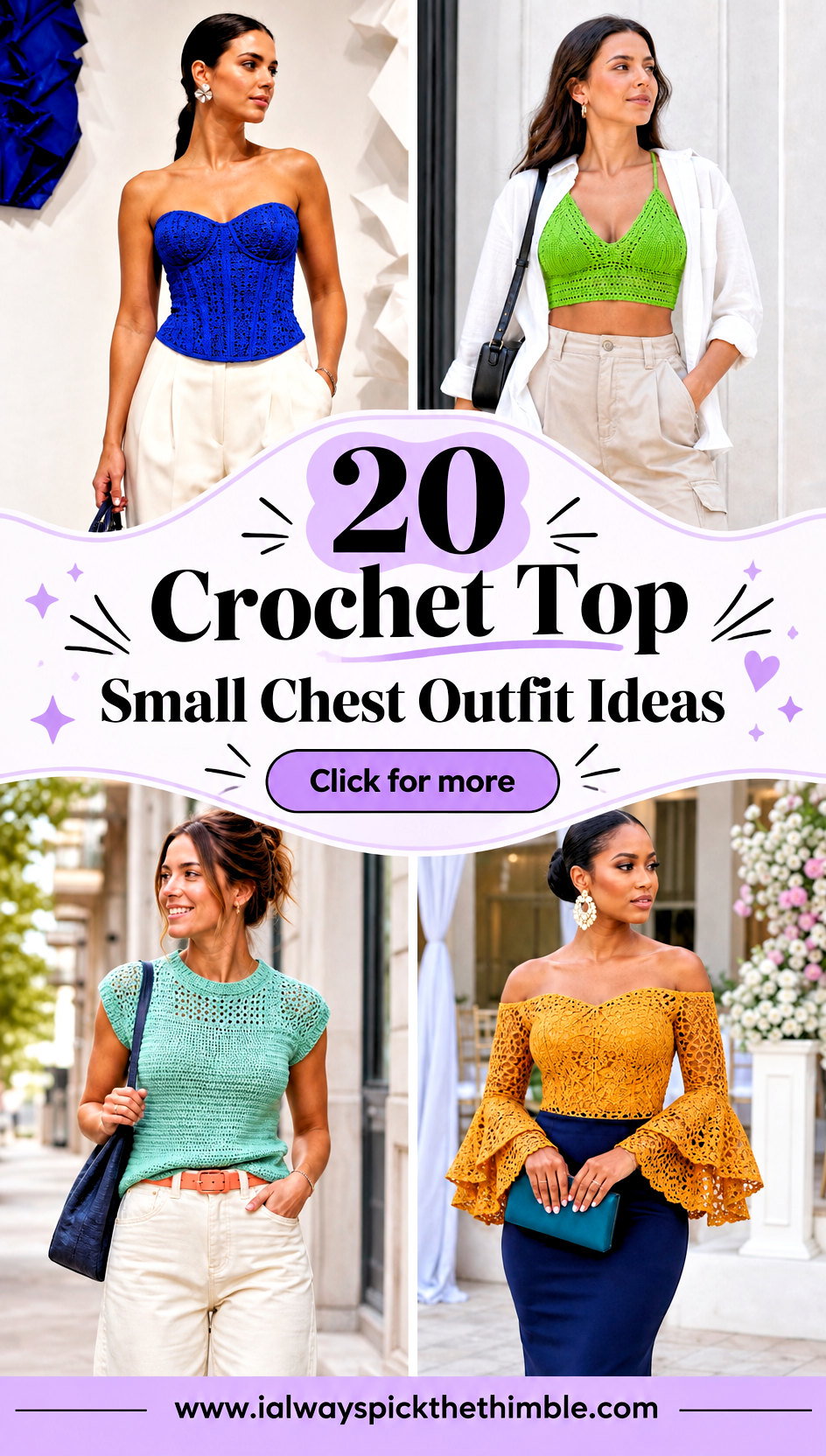 20 Crochet Top Small Chest Outfit Ideas for Easy Styling - 20 Crochet Top Small Chest Outfit Ideas for Easy Styling