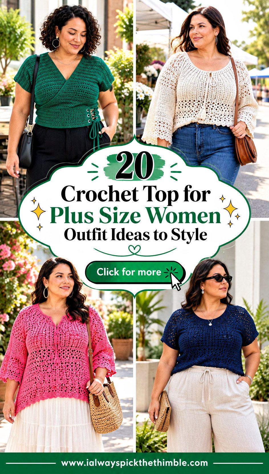 20 Crochet Top for Plus Size Women Outfit Ideas to Style - 20 Crochet Top for Plus Size Women Outfit Ideas to Style