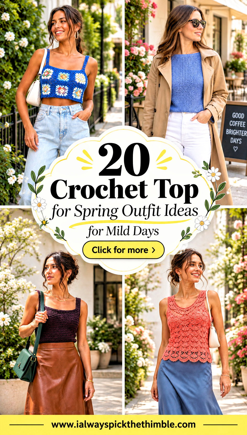 20 Crochet Top for Spring Outfit Ideas for Mild Days - 20 Crochet Top for Spring Outfit Ideas for Mild Days
