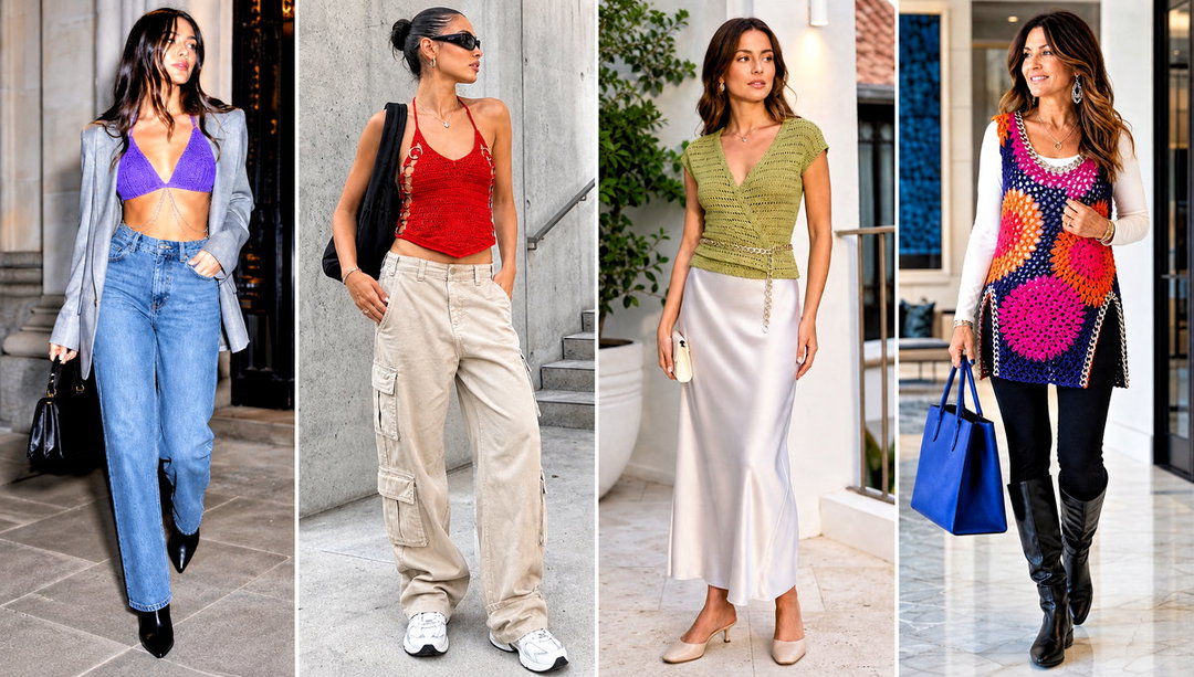 20 Crochet Top with Chains Outfit Ideas for Edgy Looks