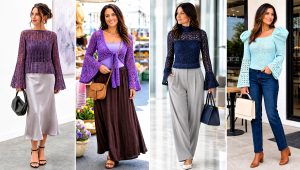 20 Crochet Top with Flare Sleeves Outfit Ideas for Brunch