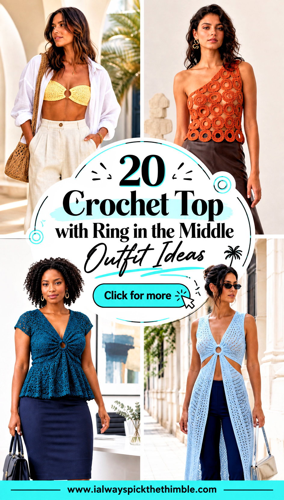 20 Crochet Top with Ring in the Middle Outfit Ideas - 20 Crochet Top with Ring in the Middle Outfit Ideas