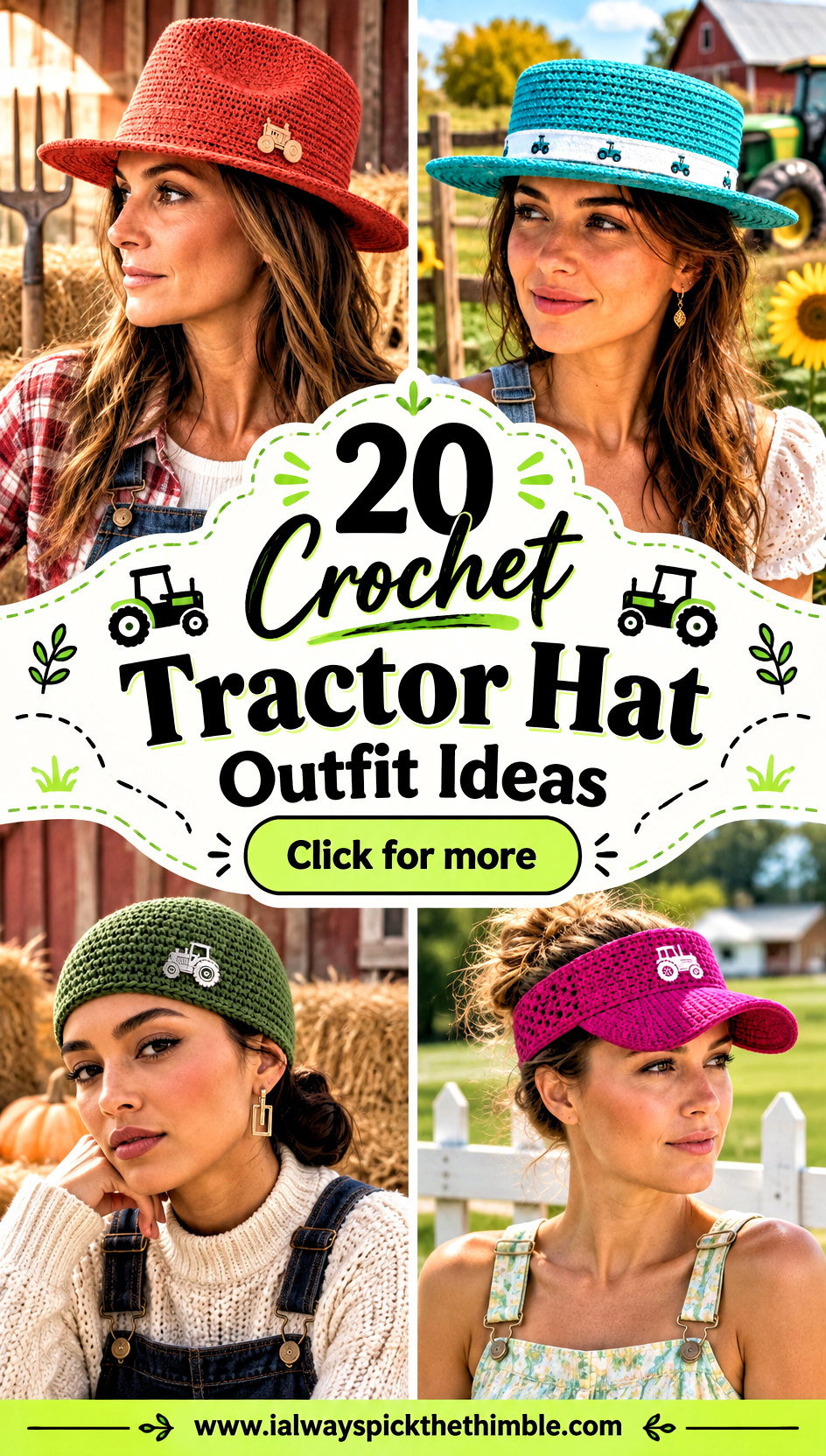 20 Crochet Tractor Hat Outfit Ideas for Farm-Themed Fun - 20 Crochet Tractor Hat Outfit Ideas for Farm-Themed Fun