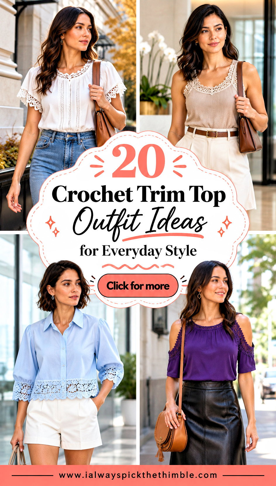20 Crochet Trim Top Outfit Ideas for Everyday Style - 20 Crochet Trim Top Outfit Ideas for Everyday Style
