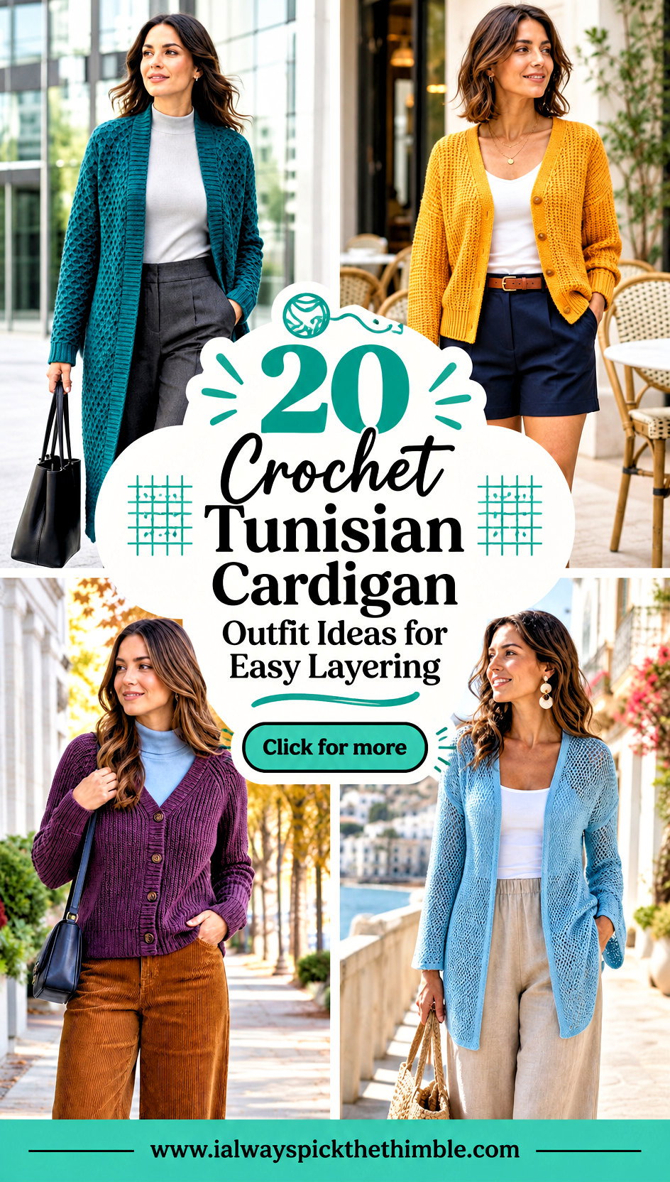 20 Crochet Tunisian Cardigan Outfit Ideas for Easy Layering - 20 Crochet Tunisian Cardigan Outfit Ideas for Easy Layering