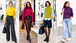 20 Crochet Turtleneck Sweater Outfit Ideas for Cozy Weekends