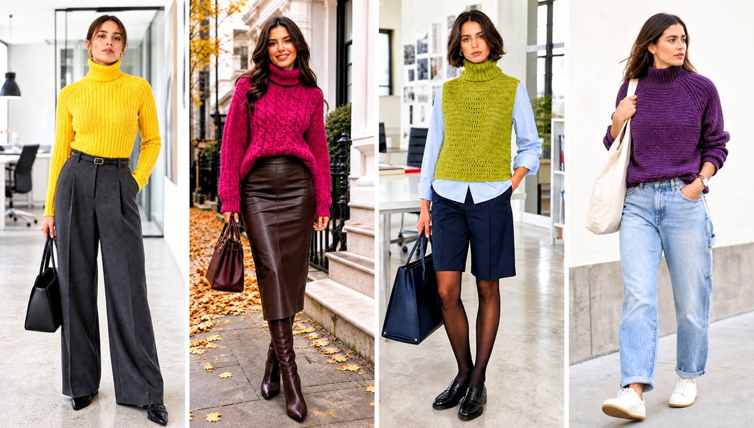 20 Crochet Turtleneck Sweater Outfit Ideas for Cozy Weekends