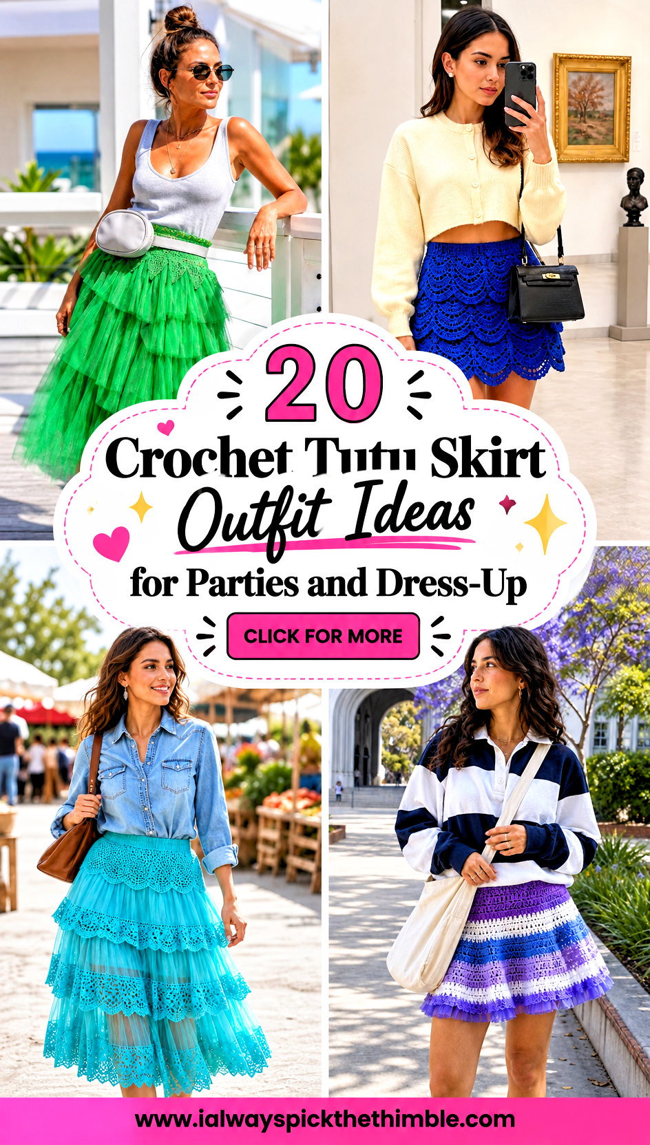 20 Crochet Tutu Skirt Outfit Ideas for Parties and Dress-Up - 20 Crochet Tutu Skirt Outfit Ideas for Parties and Dress-Up