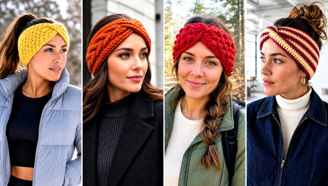 20 Crochet Twist Ear Warmer Outfit Ideas for Frosty Mornings