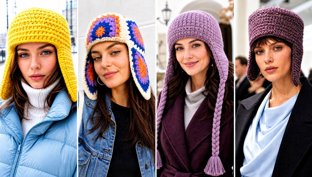 20 Crochet Ushanka Hat Outfit Ideas for Winter Walks