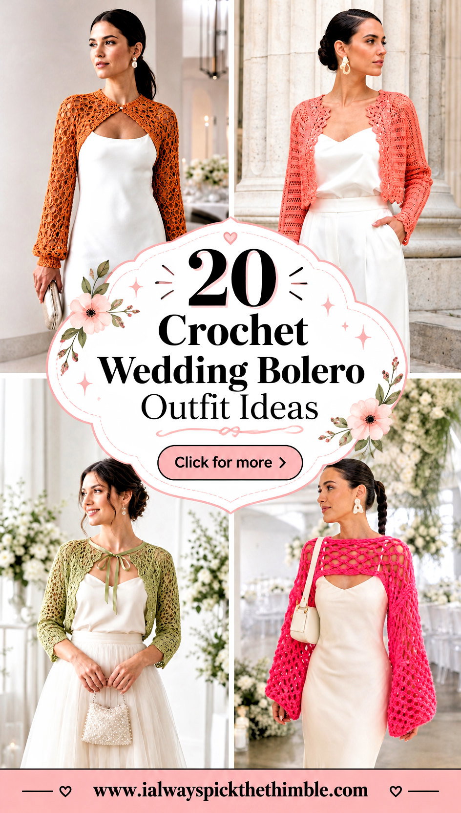 20 Crochet Wedding Bolero Outfit Ideas for Bridal Layers - 20 Crochet Wedding Bolero Outfit Ideas for Bridal Layers