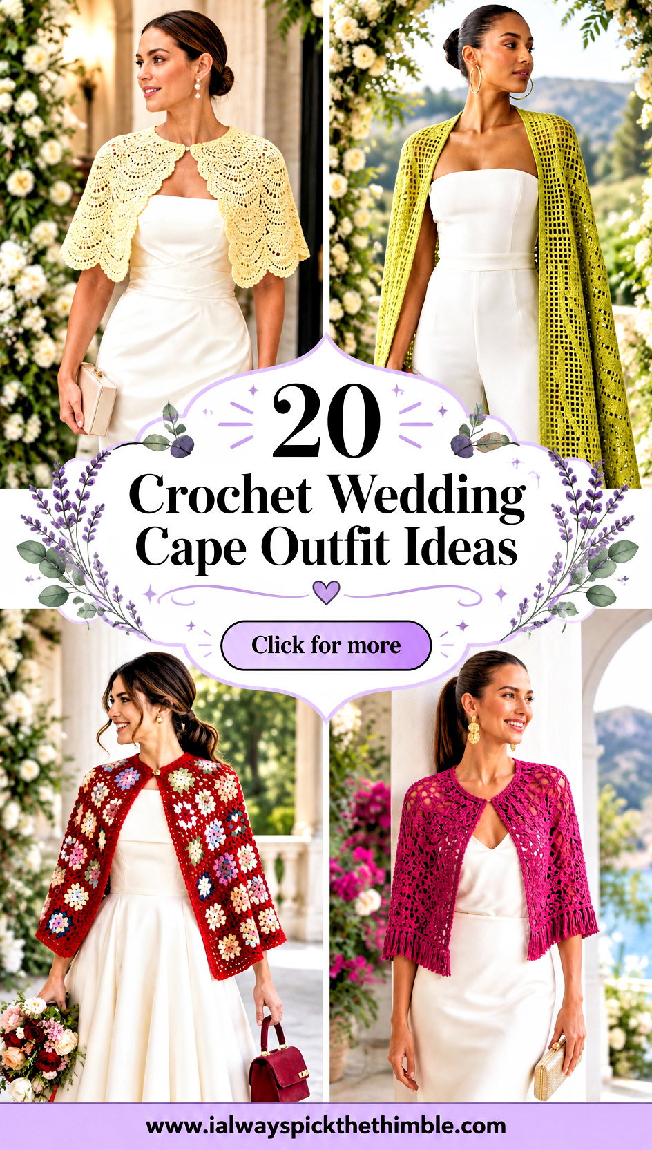 20 Crochet Wedding Cape Outfit Ideas for Romantic Looks - 20 Crochet Wedding Cape Outfit Ideas for Romantic Looks