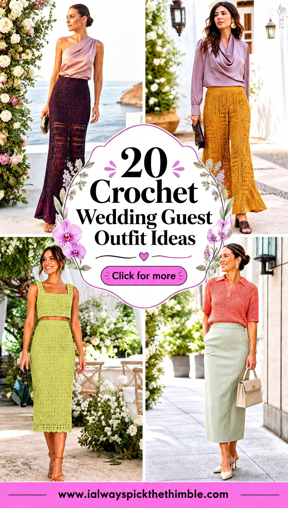 20 Crochet Wedding Guest Outfit Ideas for Garden Venues - 20 Crochet Wedding Guest Outfit Ideas for Garden Venues