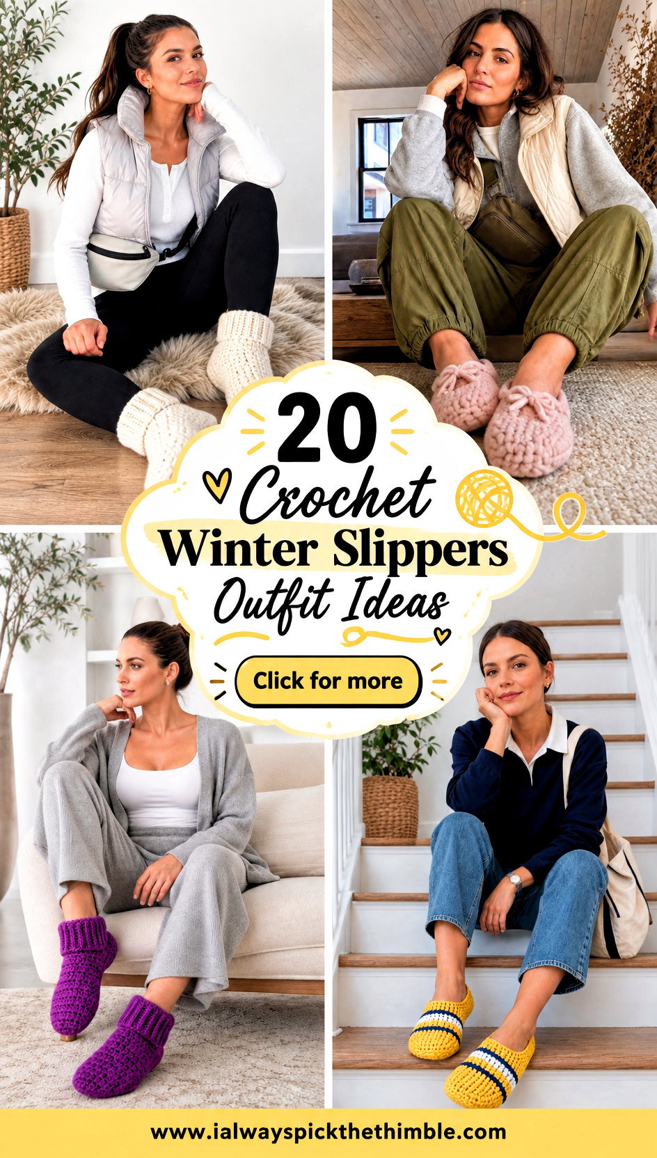 20 Crochet Winter Slippers Outfit Ideas for Snug Days In - 20 Crochet Winter Slippers Outfit Ideas for Snug Days In