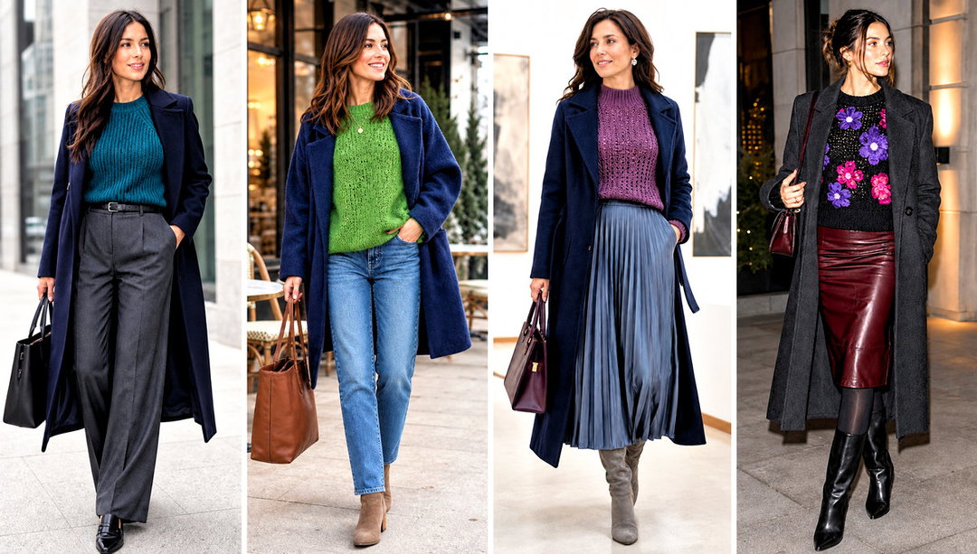 20 Crochet Winter Sweater Outfit Ideas for Cold Days