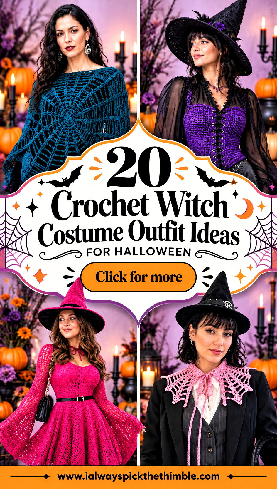 20 Crochet Witch Costume Outfit Ideas for Halloween - 20 Crochet Witch Costume Outfit Ideas for Halloween
