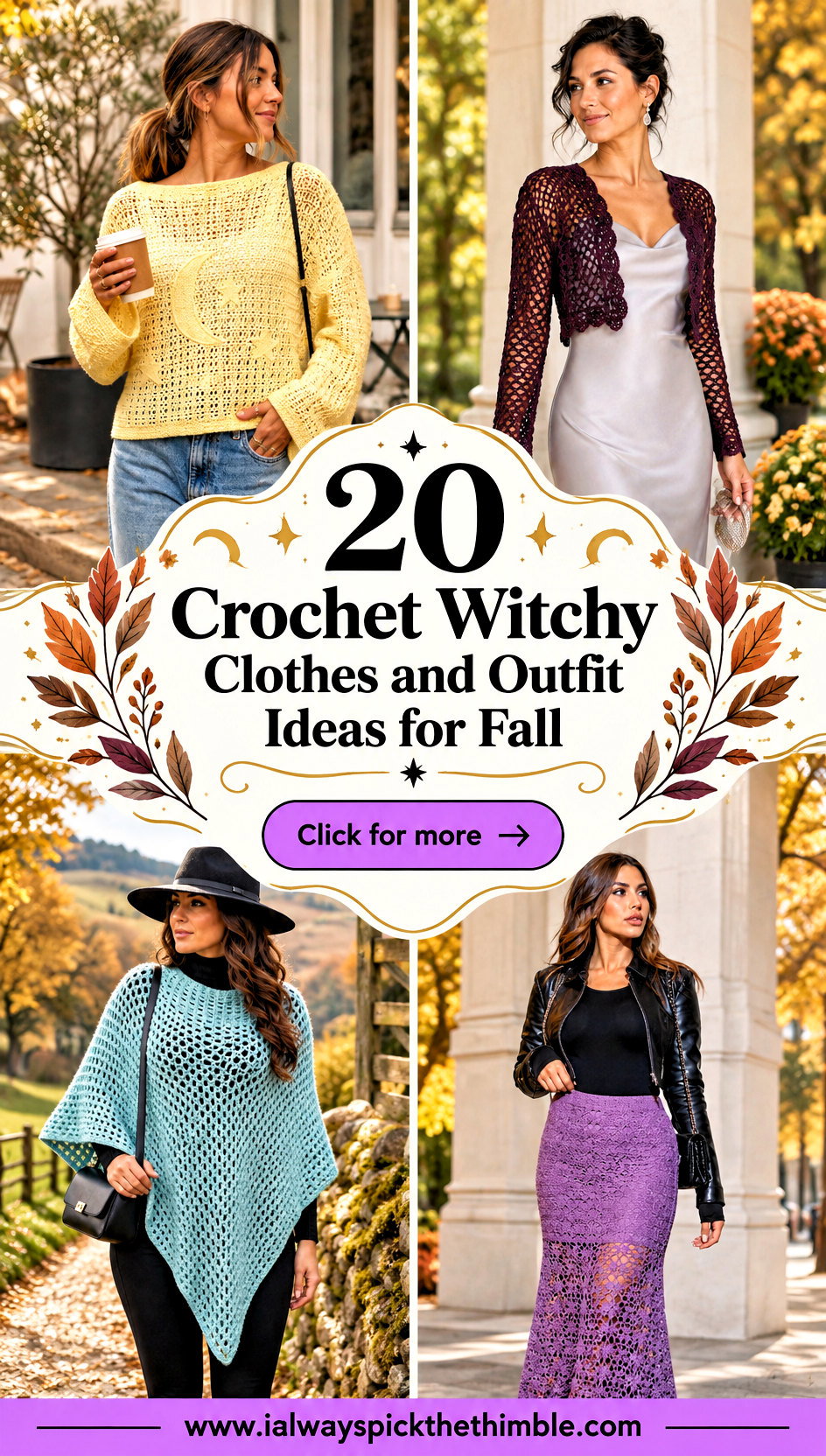 20 Crochet Witchy Clothes and Outfit Ideas for Fall - 20 Crochet Witchy Clothes and Outfit Ideas for Fall