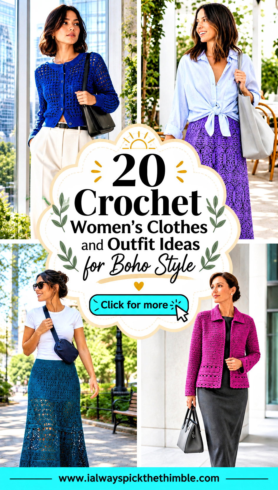 20 Crochet Womens Clothes and Outfit Ideas for Boho Style - 20 Crochet Women’s Clothes and Outfit Ideas for Boho Style