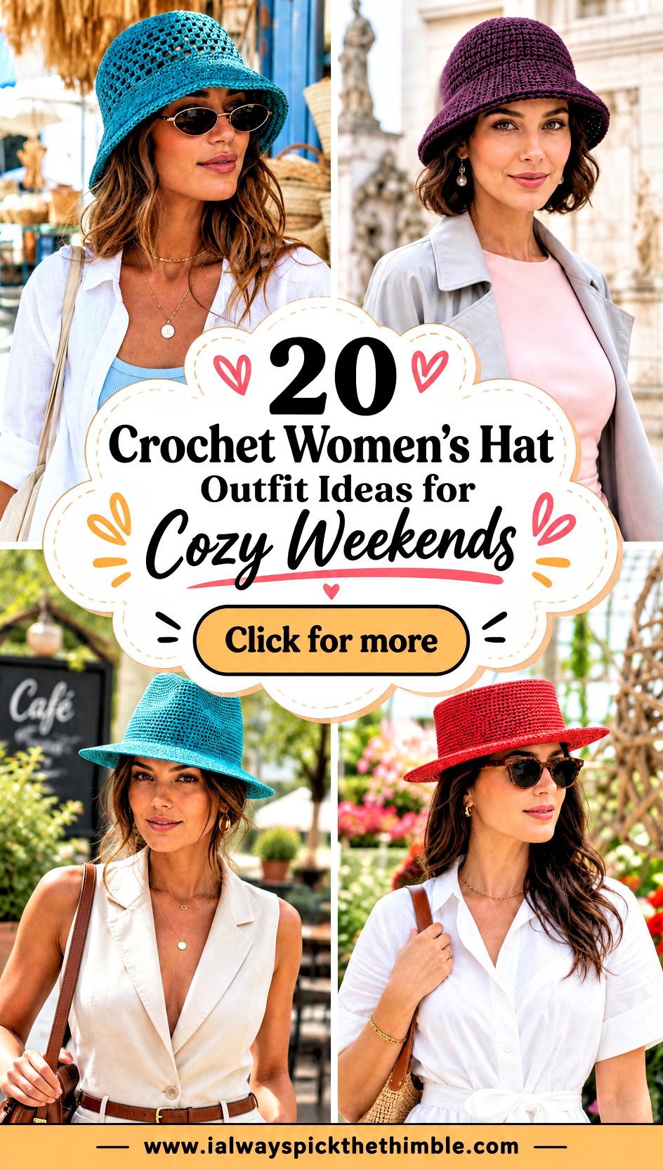 20 Crochet Womens Hat Outfit Ideas for Cozy Weekends - 20 Crochet Women’s Hat Outfit Ideas for Cozy Weekends