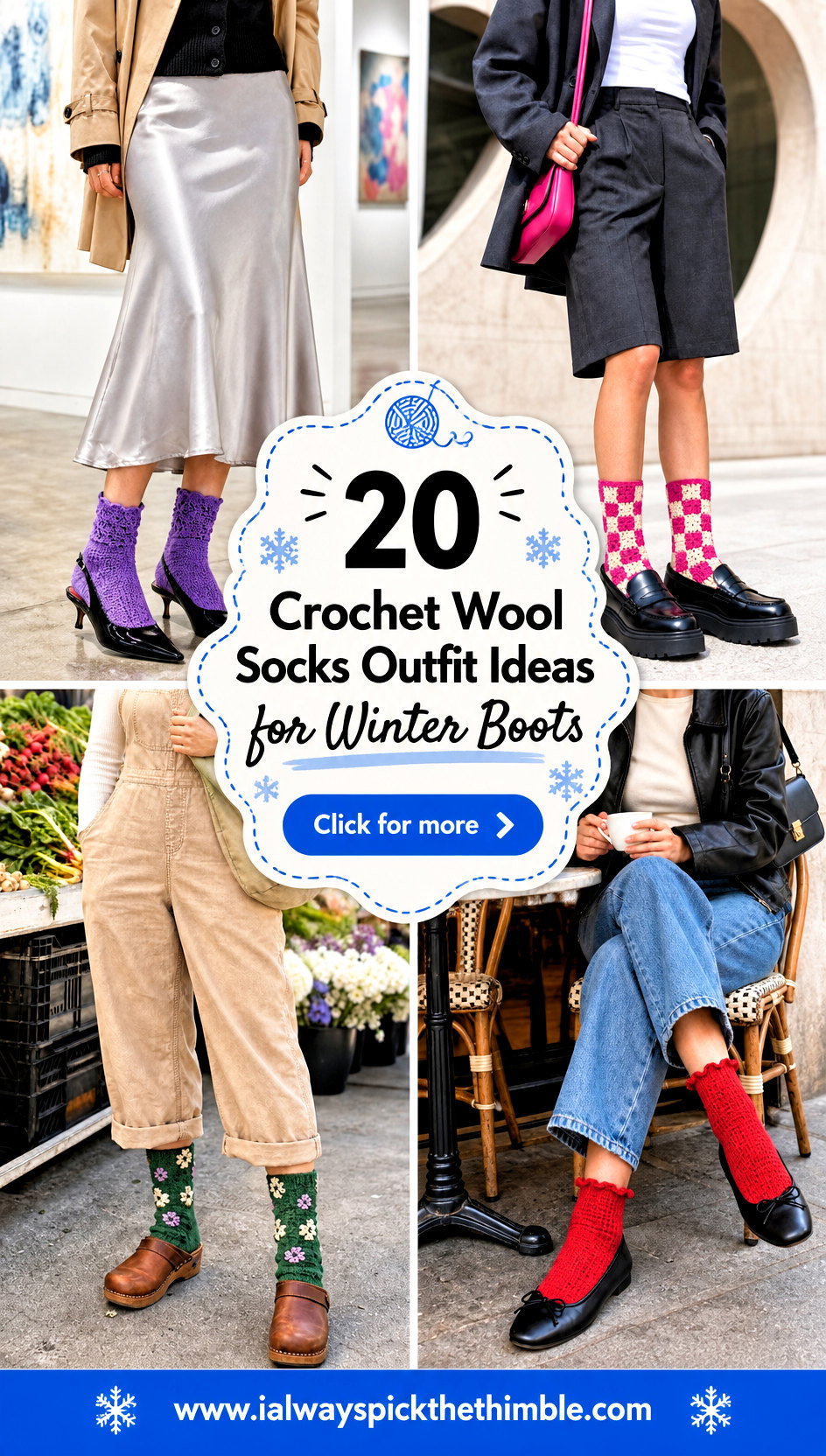 20 Crochet Wool Socks Outfit Ideas for Winter Boots - 20 Crochet Wool Socks Outfit Ideas for Winter Boots