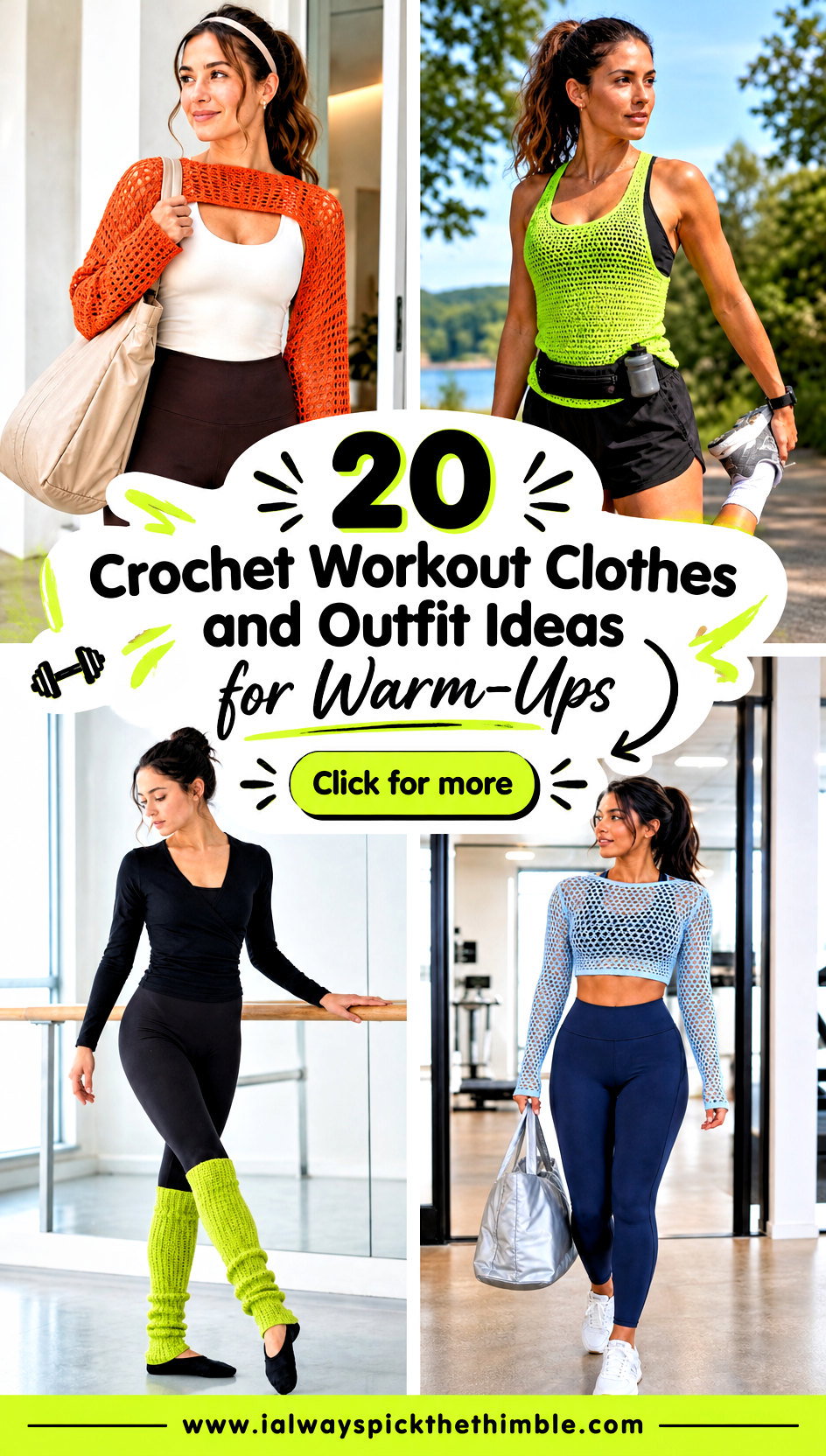20 Crochet Workout Clothes and Outfit Ideas for Warm-Ups - 20 Crochet Workout Clothes and Outfit Ideas for Warm-Ups