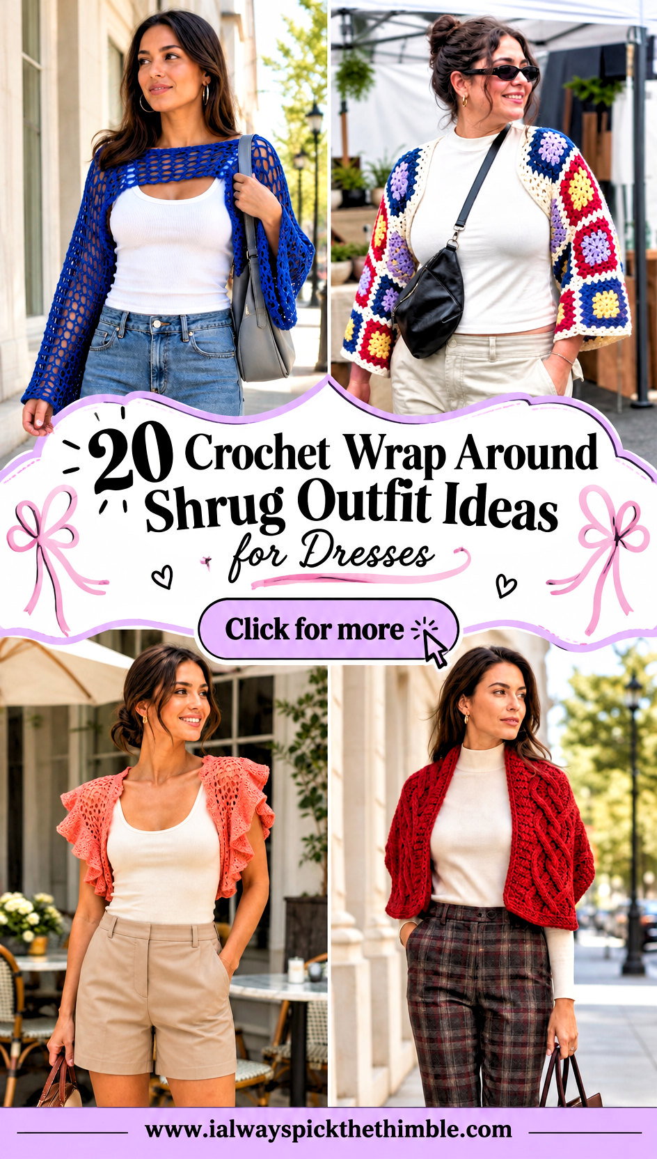 20 Crochet Wrap Around Shrug Outfit Ideas for Dresses - 20 Crochet Wrap Around Shrug Outfit Ideas for Dresses