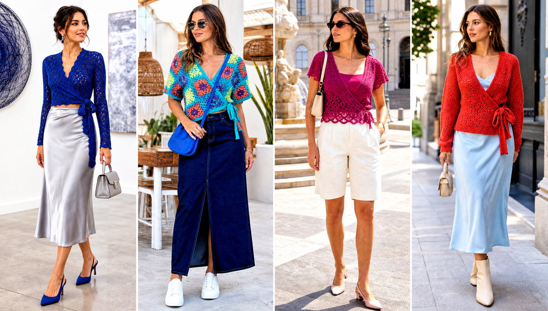 20 Crochet Wrap Around Top Outfit Ideas for Date Night
