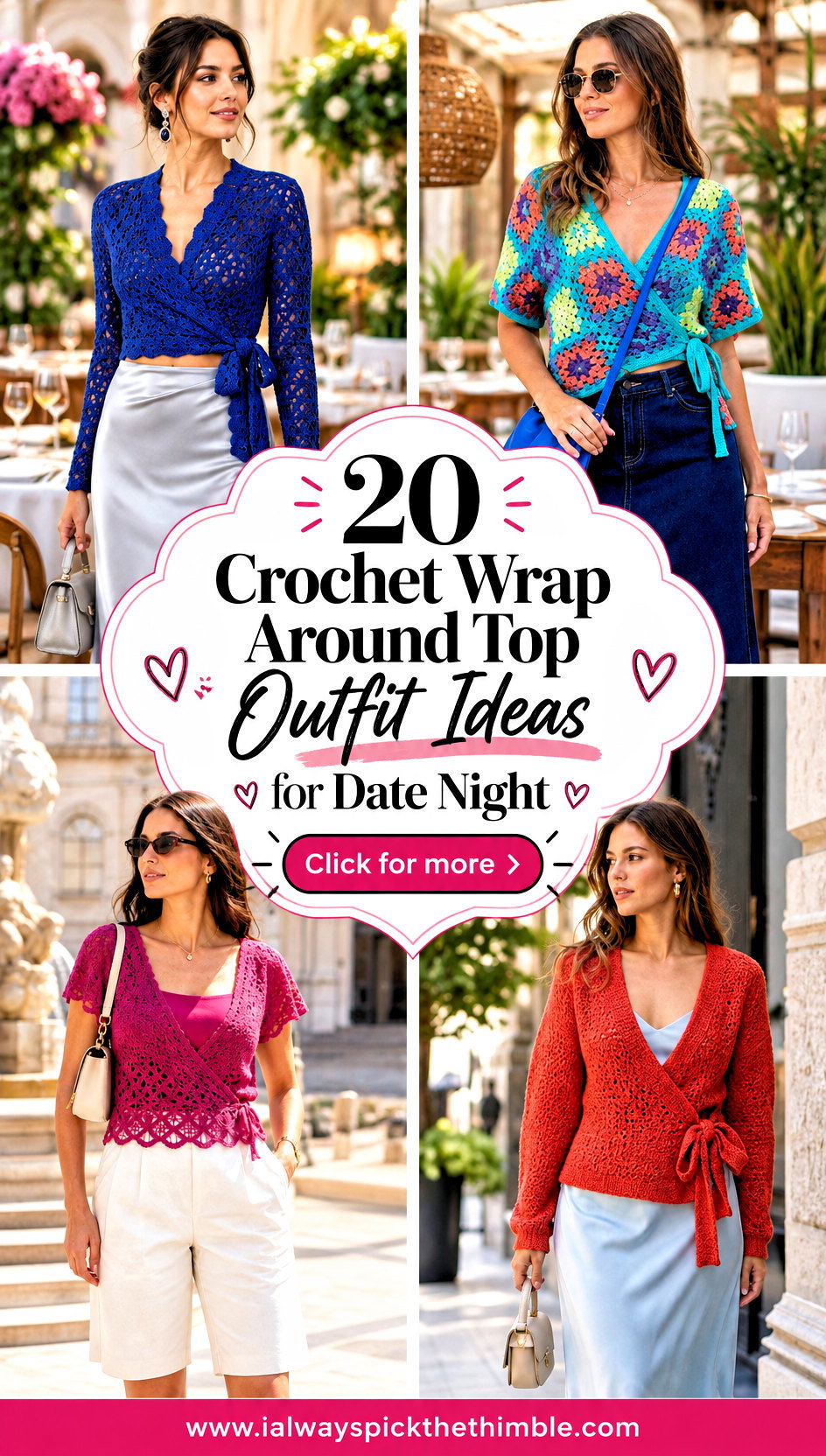20 Crochet Wrap Around Top Outfit Ideas for Date Night - 20 Crochet Wrap Around Top Outfit Ideas for Date Night