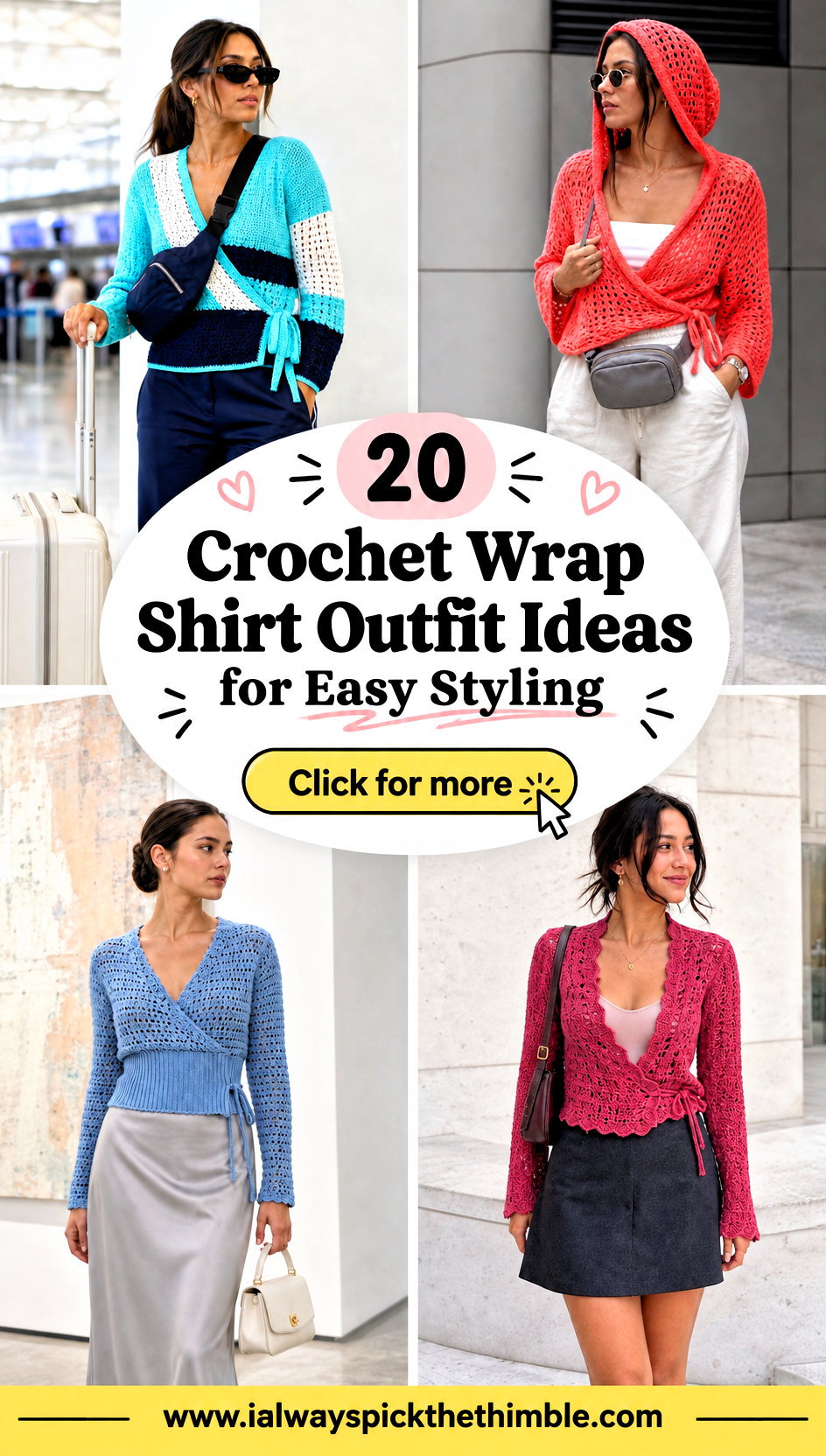 20 Crochet Wrap Shirt Outfit Ideas for Easy Styling - 20 Crochet Wrap Shirt Outfit Ideas for Easy Styling