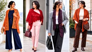 20 Crochet a Shawl Outfit Ideas for Breezy Spring Days