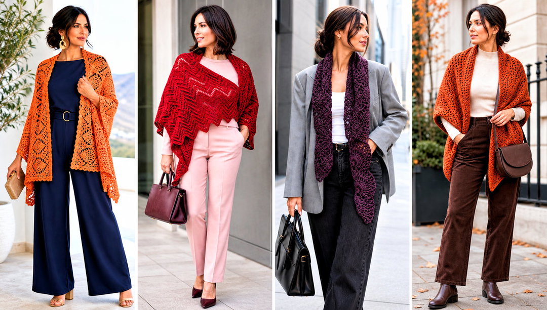 20 Crochet a Shawl Outfit Ideas for Breezy Spring Days