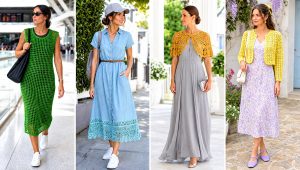 20 Crochet and Fabric Dress Outfit Ideas for Garden Parties